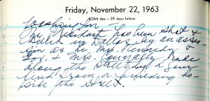 Pepper Diary, 11-22-1963