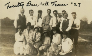 1927 Faculty Baseball Team. See full description here.