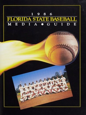 Cover from the 1986 Florida State Baseball Media Guide