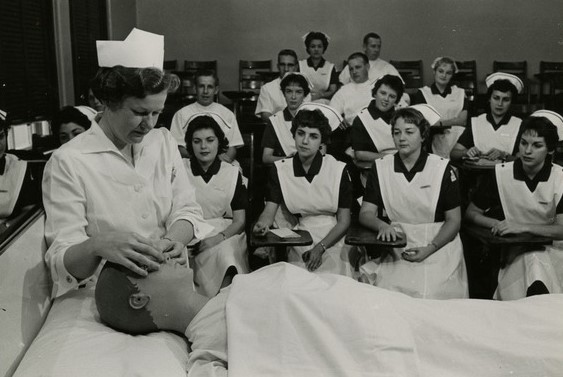 Nursing Instructor Teaching Her Students