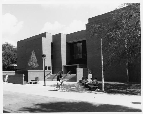 Exterior view of the Dirac Science Library, undated